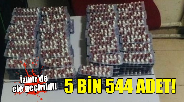 İzmir'de 5 bin 544 uyuşturucu hap ele geçirildi!
