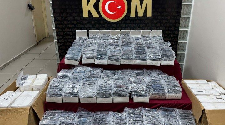 İzmir'de 6.5 milyon TL değerinde kaçak gözlük ele geçirildi