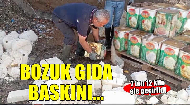 İzmir'de 7 ton 12 kilo bozuk süt ürünü ele geçirildi