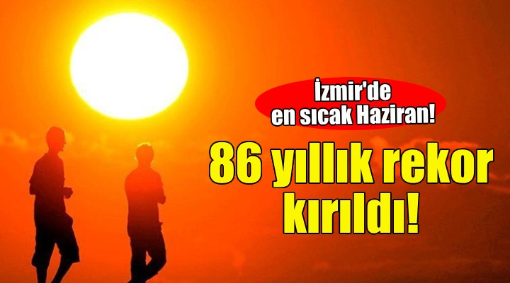 İzmir'de 86 yıllık sıcaklık rekoru kırıldı!