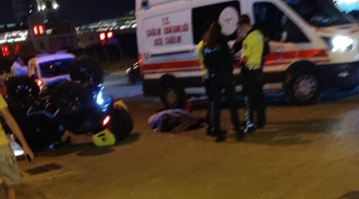 İzmir'de ATV'den düşen sürücü öldü...