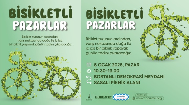 İzmir'de 'Bisikletli Pazarlar' başlıyor...