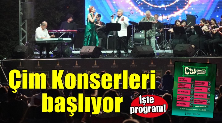 İzmir'de Çim Konserleri başlıyor