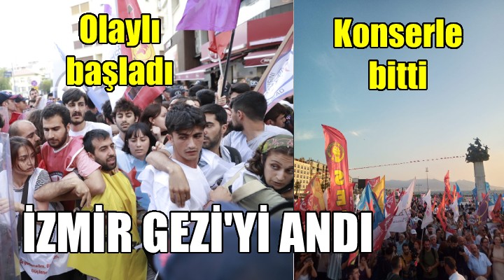 İzmir'de Gezi eylemleri, olaylı başladı konserle bitti
