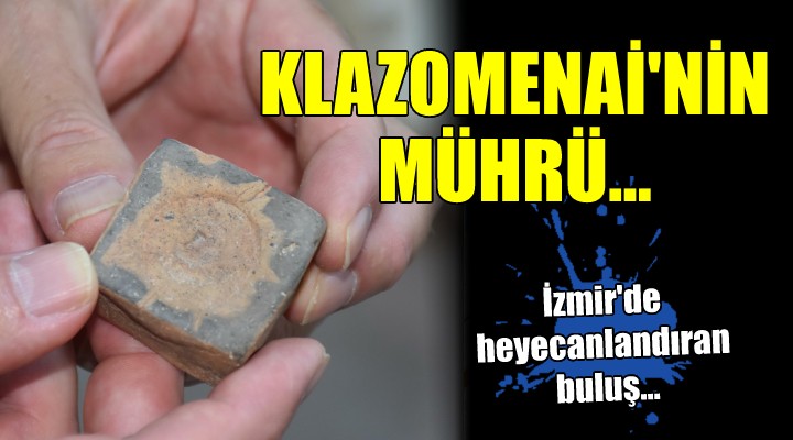 İzmir'de Klazomenai'nin mührü bulundu