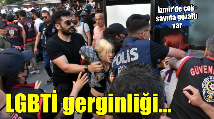 İzmir'de LGBTİ yürüyüşüne polis müdahalesi...