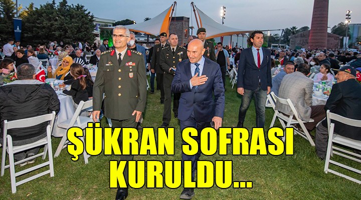 İzmir'de 'Şükran Sofrası' kuruldu!