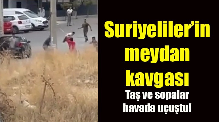 İzmir'de Suriyeli meydan kavgası! Taş ve sopalarla saldırdılar...