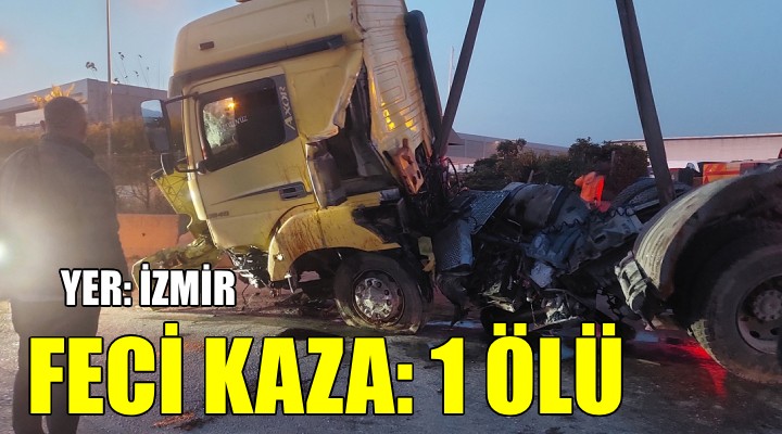 İzmir'de TIR ve kamyonet çarpıştı: 1 ölü