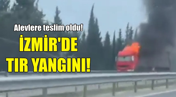İzmir'de TIR yangını!