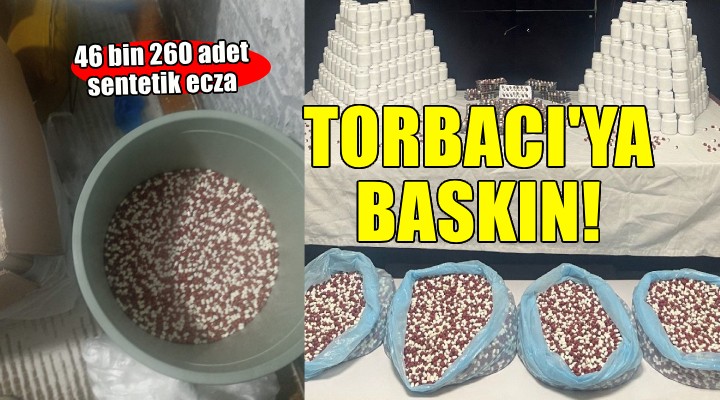 İzmir'de 'Torbacı' baskını... Çöp kovasında 46 bin 260 adet sentetik ecza maddesi ele geçirildi!