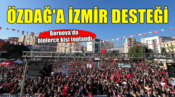 İzmir'de Ümit Özdağ'a destek mitingi...