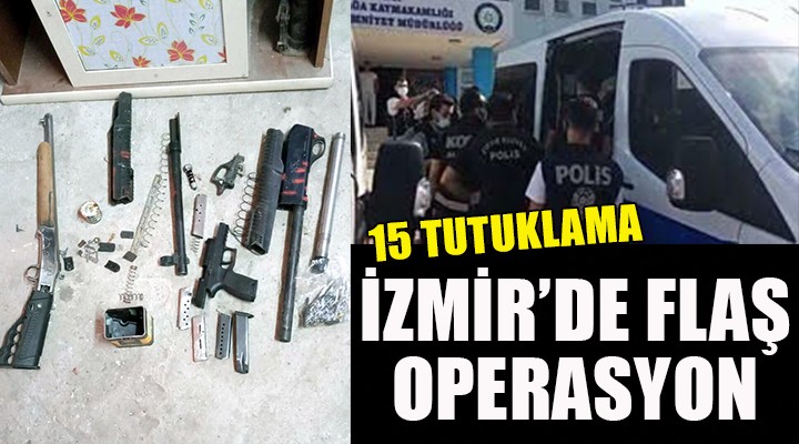 İzmir'de 'Yasa dışı silah ticareti' operasyonu