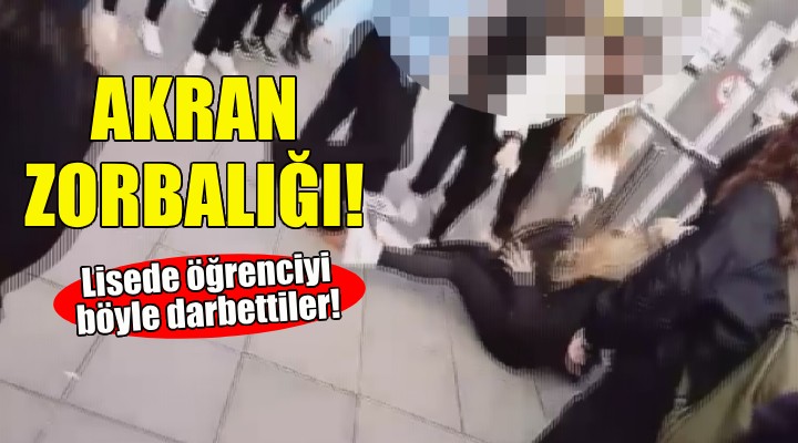 İzmir'de akran zorbalığı kamerada!