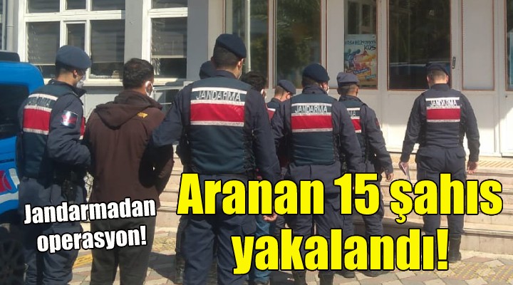 İzmir'de aranan 15 şahıs yakalandı!
