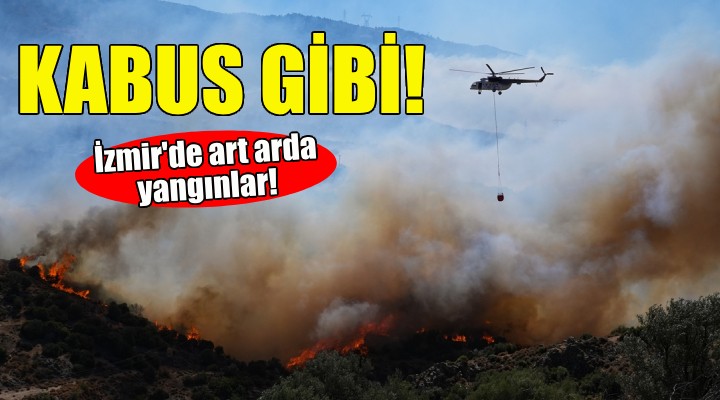 İzmir'de art arda yangınlar...