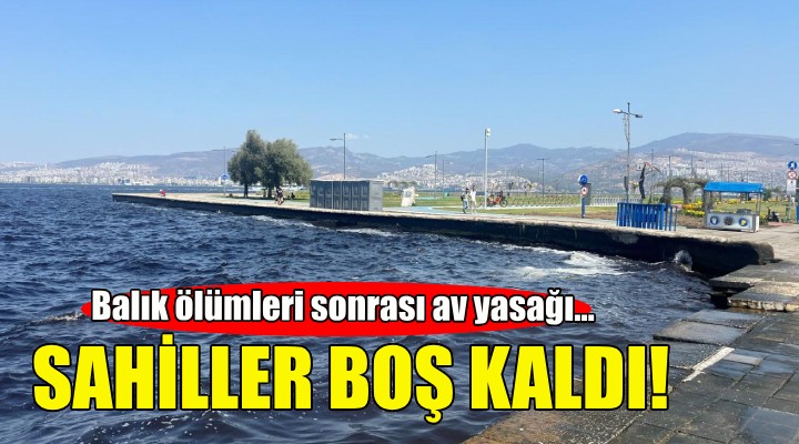 İzmir'de av yasağı...Sahiller boş kaldı!