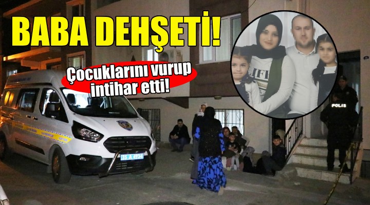 İzmir'de baba dehşeti... Çocuklarını vurup intihar etti!