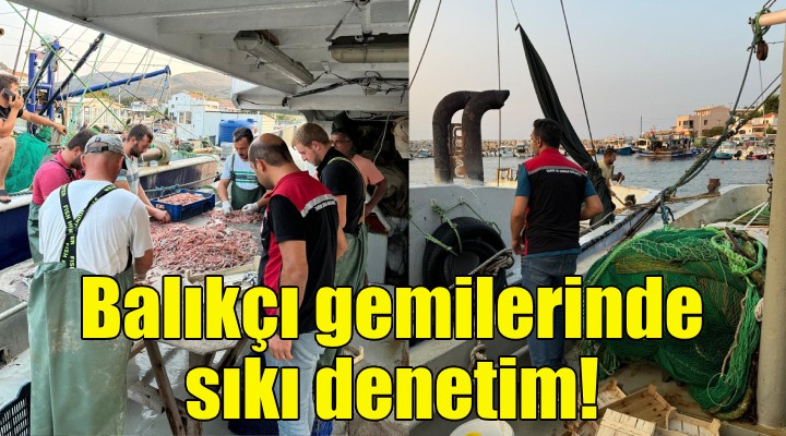 İzmir'de balıkçı gemilerinde denetim!