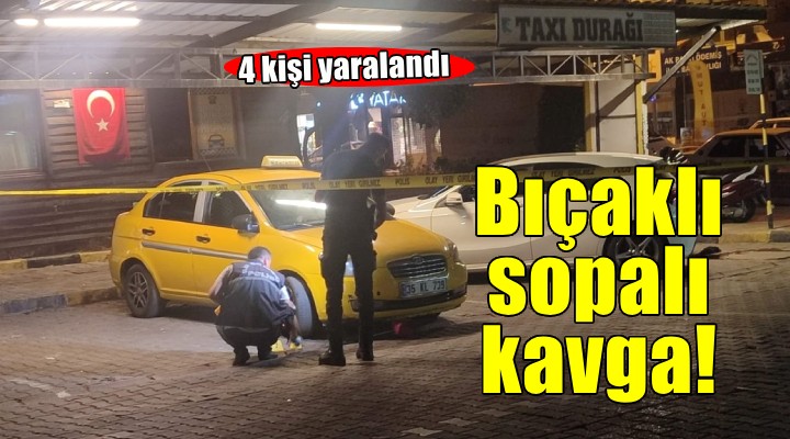 İzmir'de bıçaklı sopalı kavga: 4 yaralı