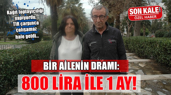 İzmir'de bir ailenin dramı: 800 lira engelli aylığı ile bir ay!