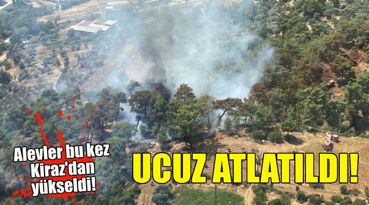 İzmir'de bir yangın daha... Ucuz atlatıldı!