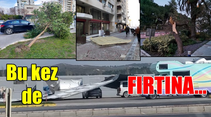 İzmir'de bu kez FIRTINA kabusu!