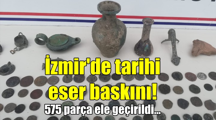 İzmir'de büyük tarihi eser operasyonu!