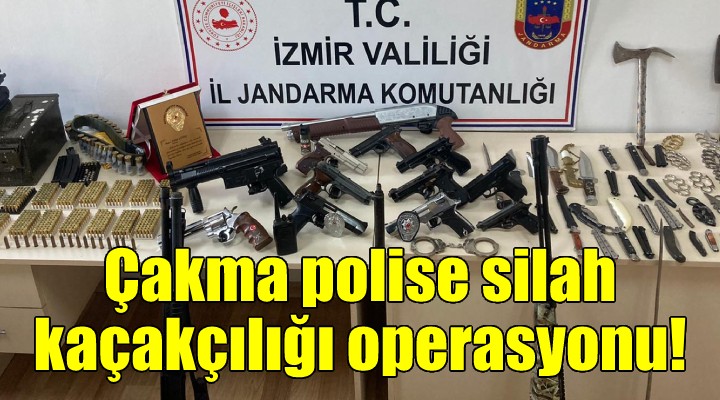 İzmir'de çakma polise silah kaçakçılığı operasyonu!