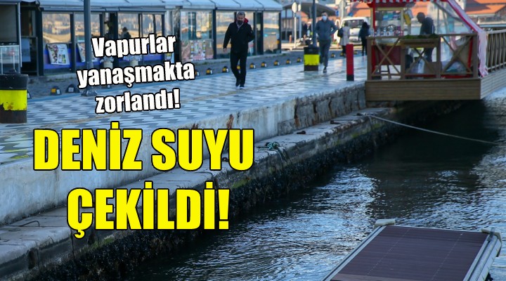 İzmir'de deniz suyu 60 santimetre çekildi!