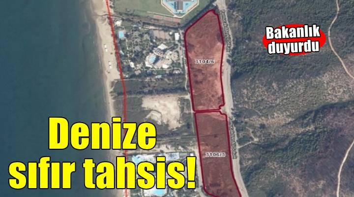 İzmir'de denize sıfır tahsis