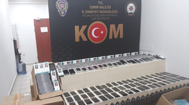 İzmir'de kaçakçılık operasyonu