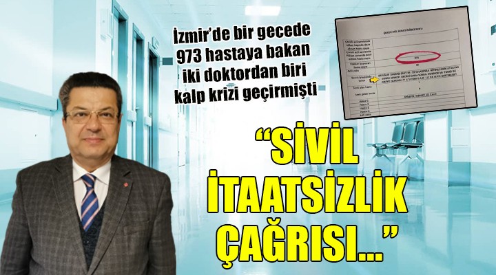 İzmir'de doktor kalp krizi geçirmişti... Sivil itaatsizlik çağrısı!