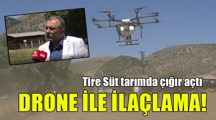İzmir'de drone ile tarımsal ilaçlama dönemi