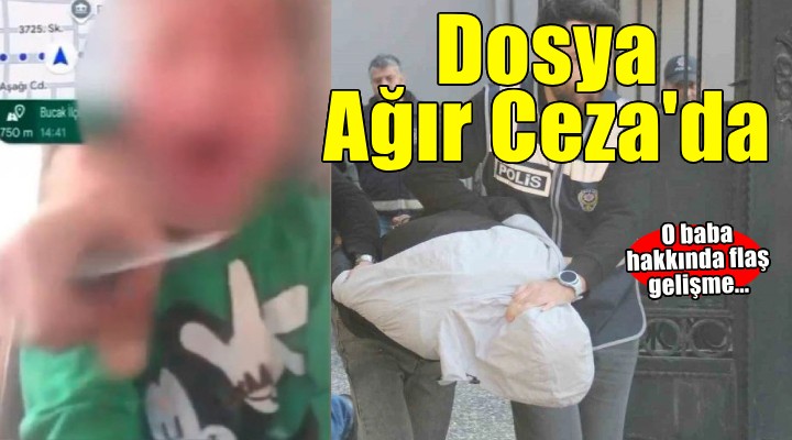 İzmir'de eşini tehdit için çocuğunun boğazına bıçak dayayan babanın yargılandığı davada 