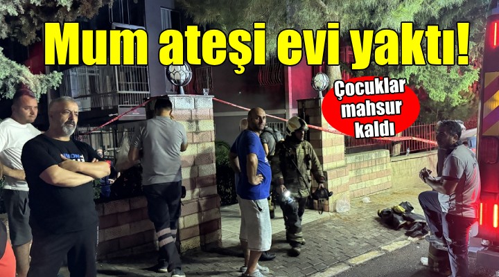 İzmir'de ev yangını...