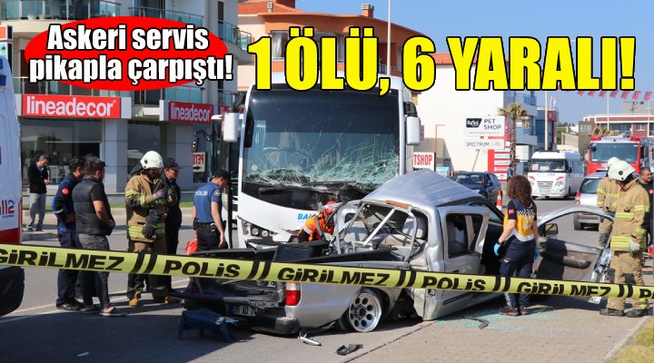 İzmir'de feci kaza: 1 ölü, 6 yaralı!