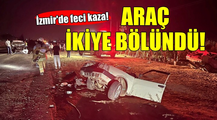 İzmir'de feci kaza: 2'si çocuk 5 yaralı...