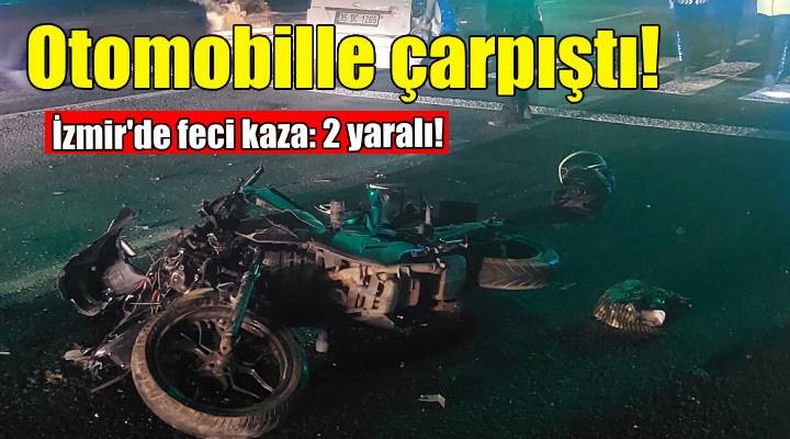 İzmir'de feci kaza: 2 yaralı!