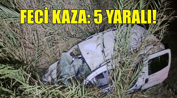 İzmir'de feci kaza: 5 yaralı!