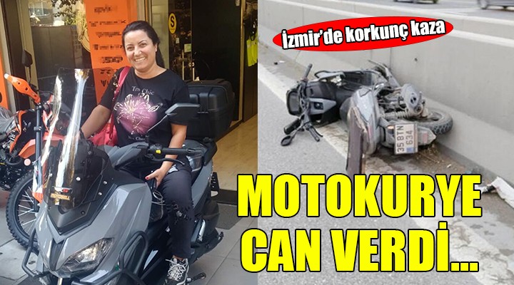 İzmir'de feci kaza... Motokurye hayatını kaybetti!