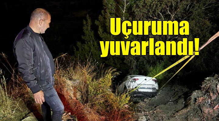 İzmir'de feci kaza: Uçuruma yuvarlandı!