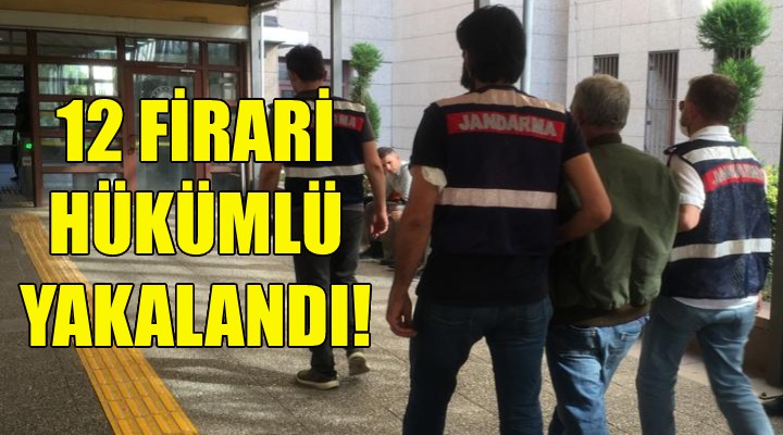 İzmir'de firari 12 hükümlü yakalandı!