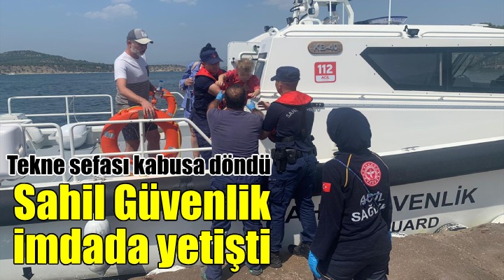 İzmir'de gezi teknesinde rahatsızlanan çocuğa Sahil Güvenlik yetişti...