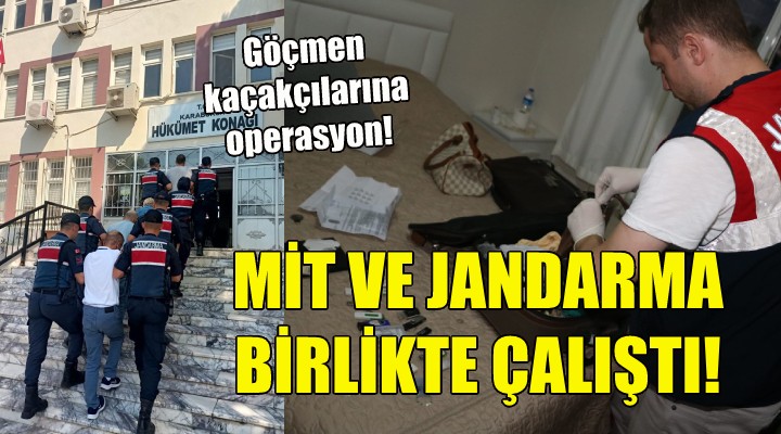 İzmir'de göçmen kaçakçılarına operasyon!