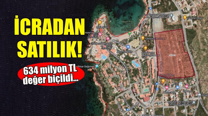 İzmir'de icradan satılık turizm tesis alanı!