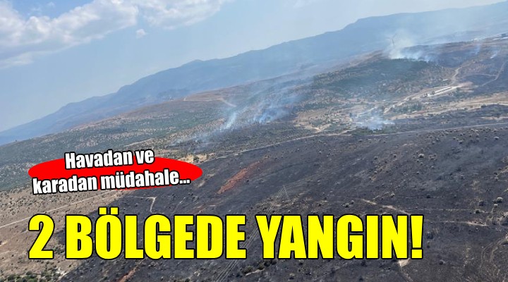İzmir'de iki bölgede yangın...