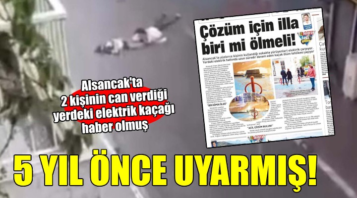 İzmir'de iki kişi can vermişti... 5 yıl önce haber olmuş!