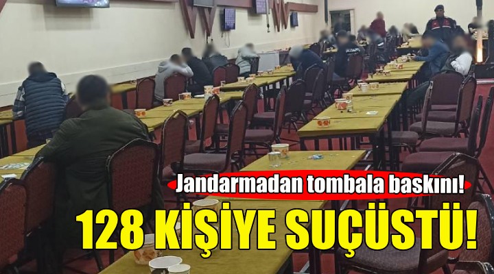 İzmir'de jandarmadan tombala baskını!