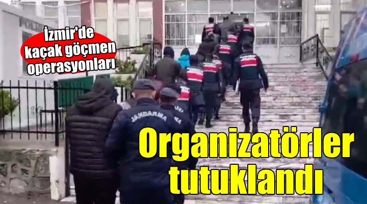 İzmir'de kaçak göçmen operasyonları...